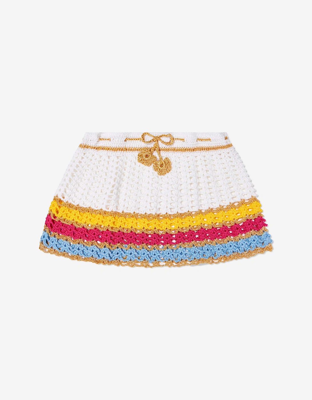 Girls Cerys Skirt in White, 5 of 4
