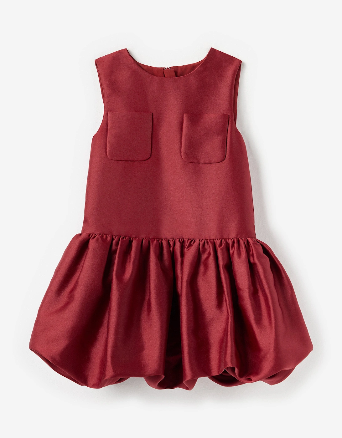 Girls Taffeta Dress in Red, 5 of 4