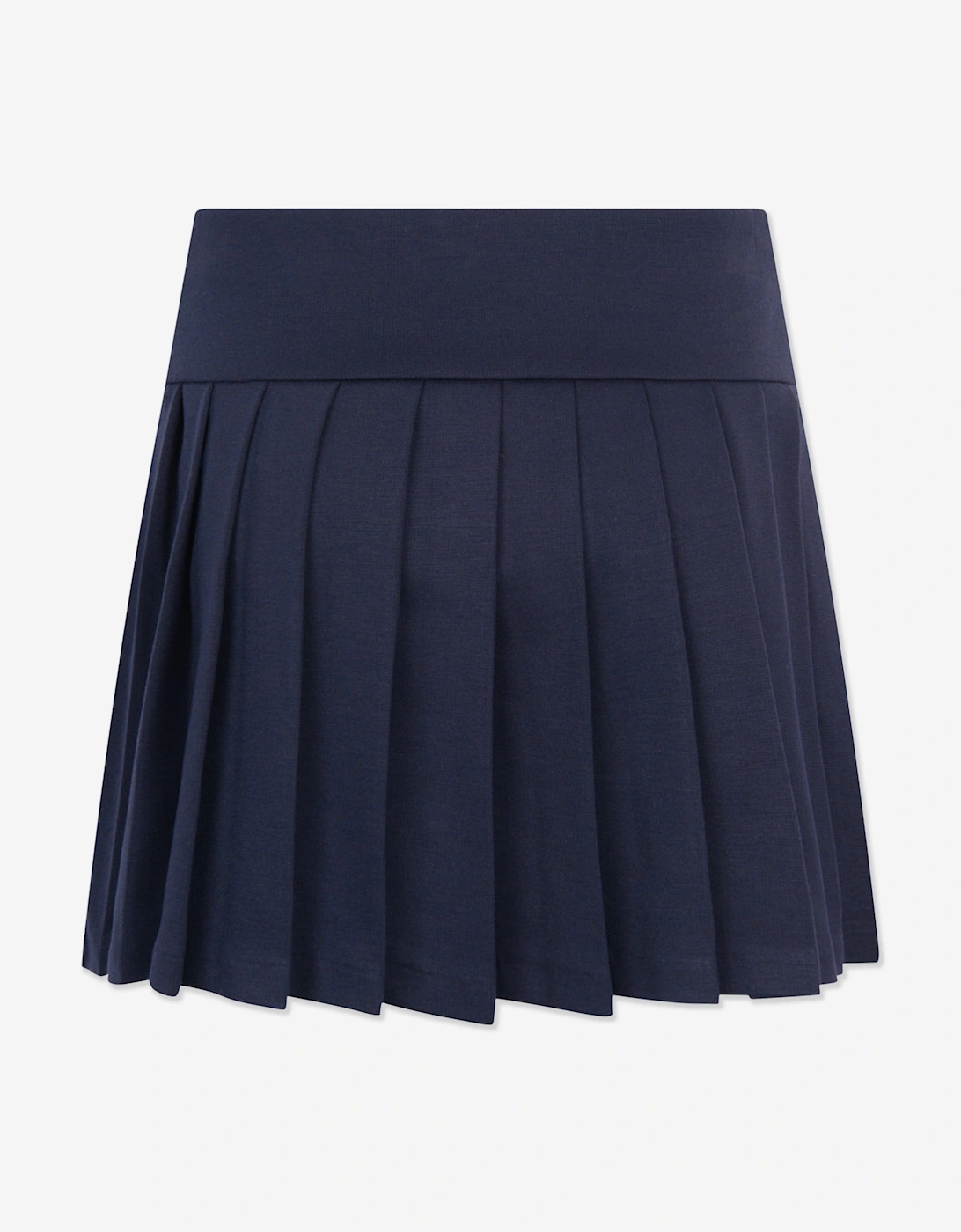 Girls Pleated Jersey Skort in Navy
