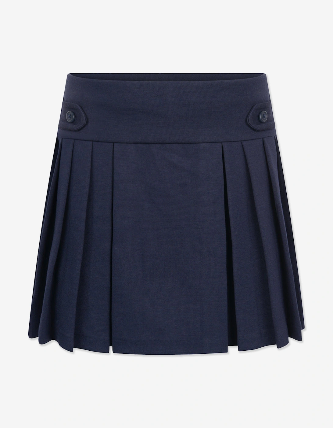 Girls Pleated Jersey Skort in Navy, 5 of 4