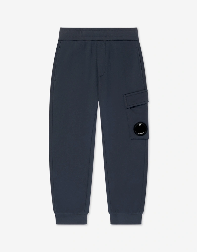 C.P. Company Boys Cargo Lens Joggers in Navy