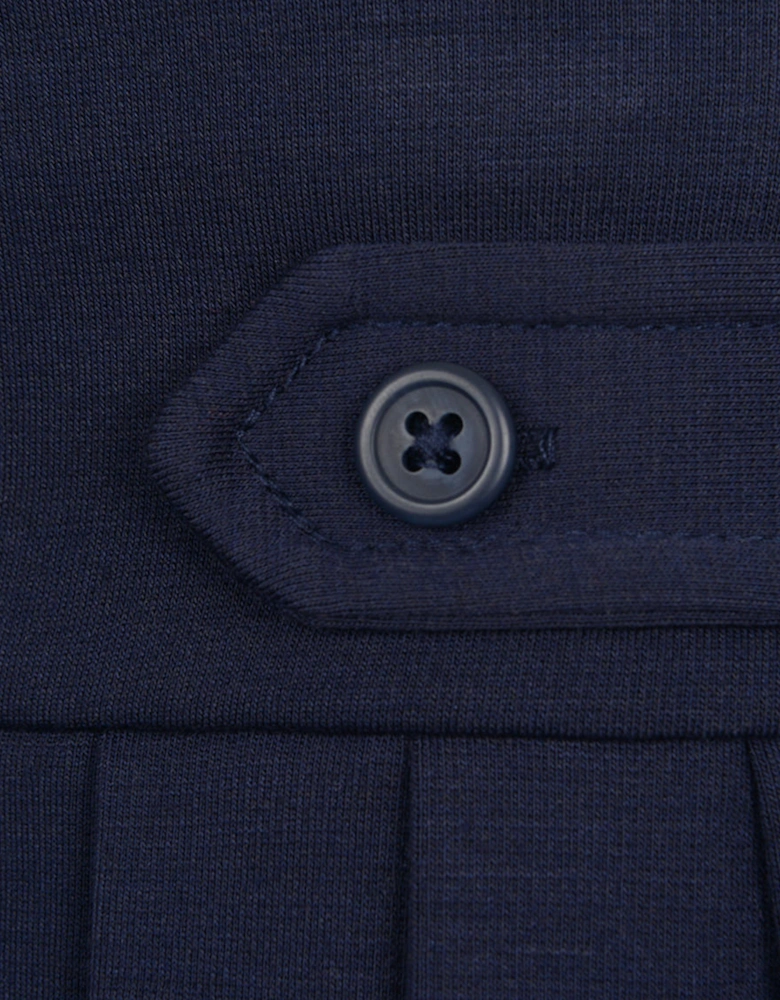 Girls Pleated Jersey Skort in Navy