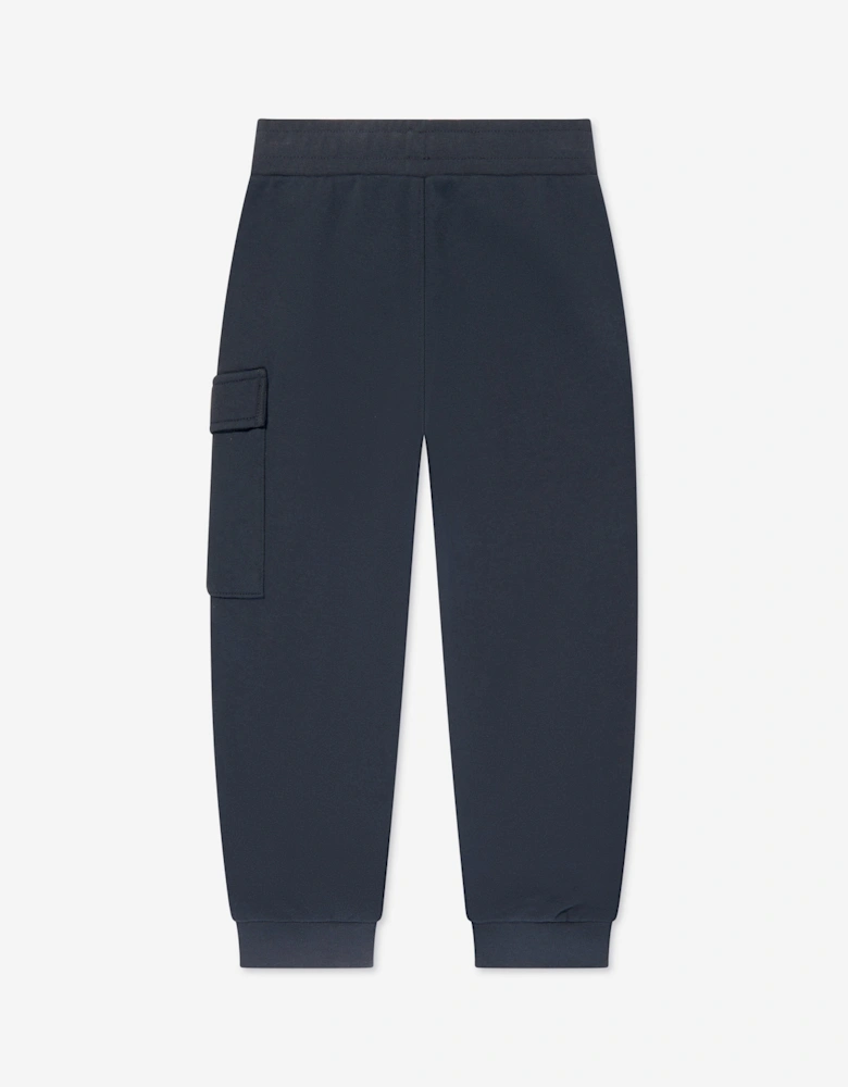 C.P. Company Boys Cargo Lens Joggers in Navy