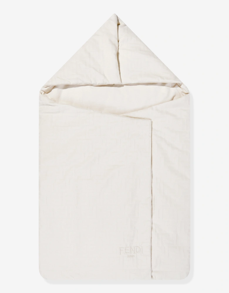 Baby Cotton Jacquard Nest in Beige (88cm)