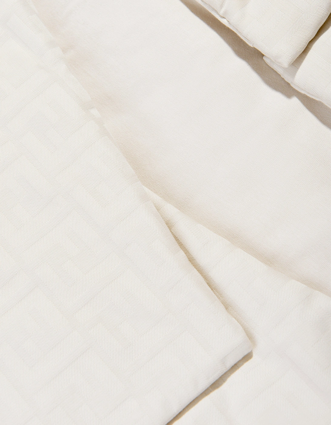 Baby Cotton Jacquard Nest in Beige (88cm)