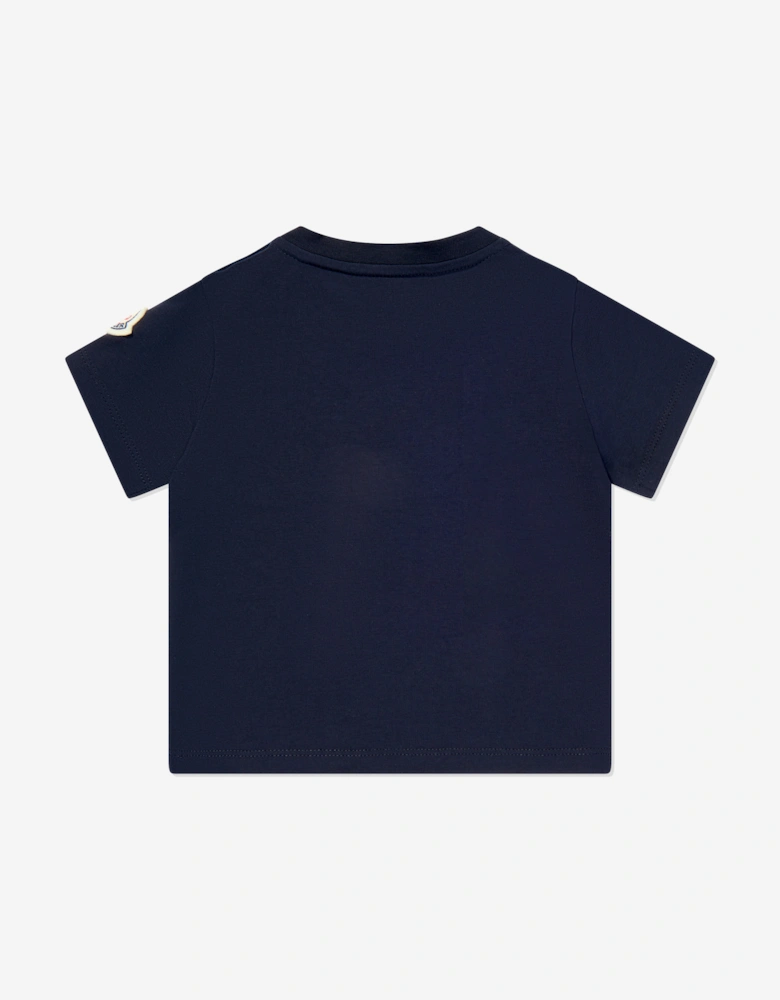 Baby Boys Ski Bear T-Shirt in Navy