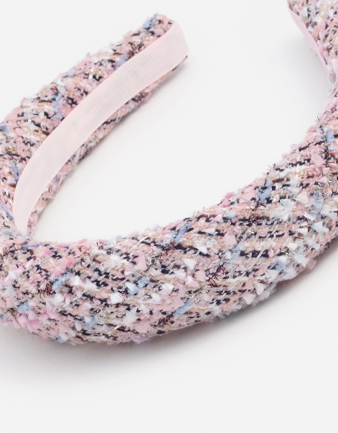 Girls Boucle Crystal Headband in Pink