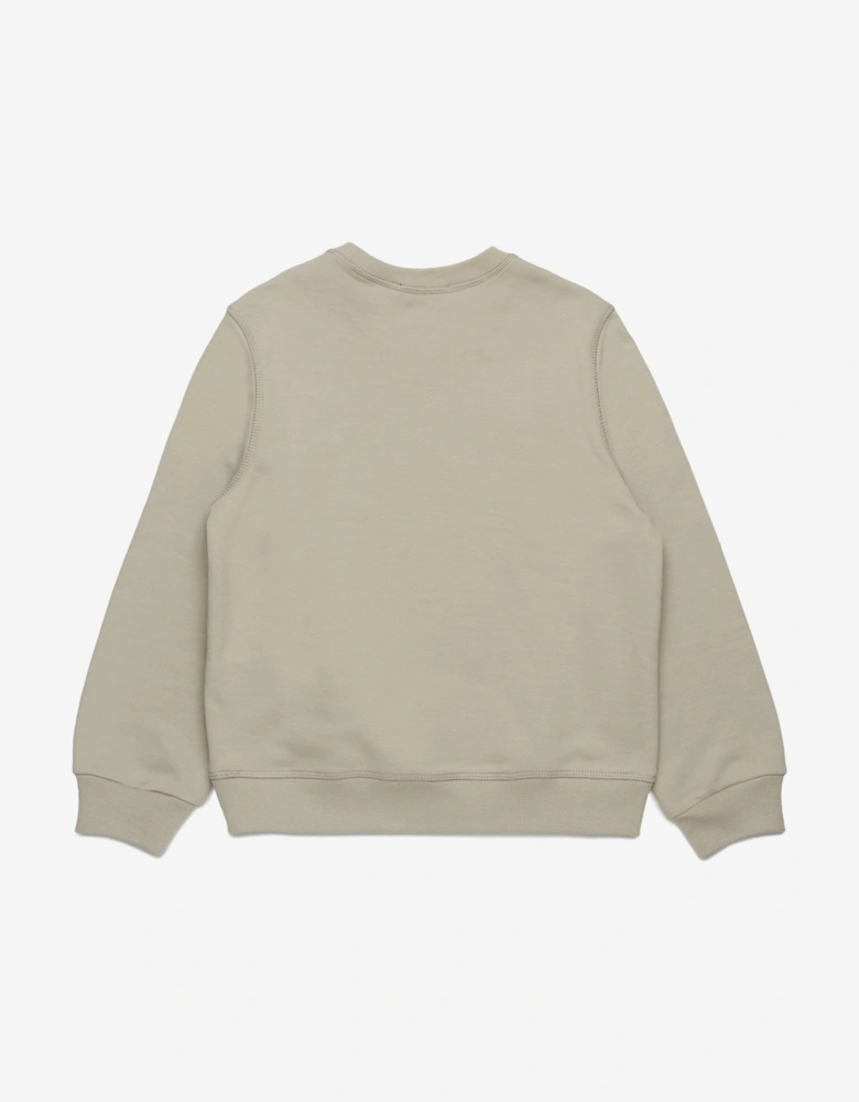 Kids Logo Sweatshirt in Beige