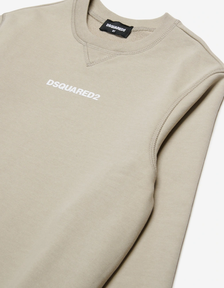 Kids Logo Sweatshirt in Beige