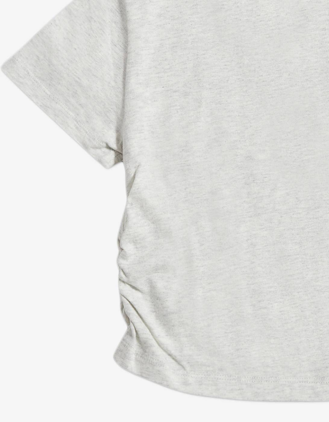 Girls Slogan T-Shirt in Grey