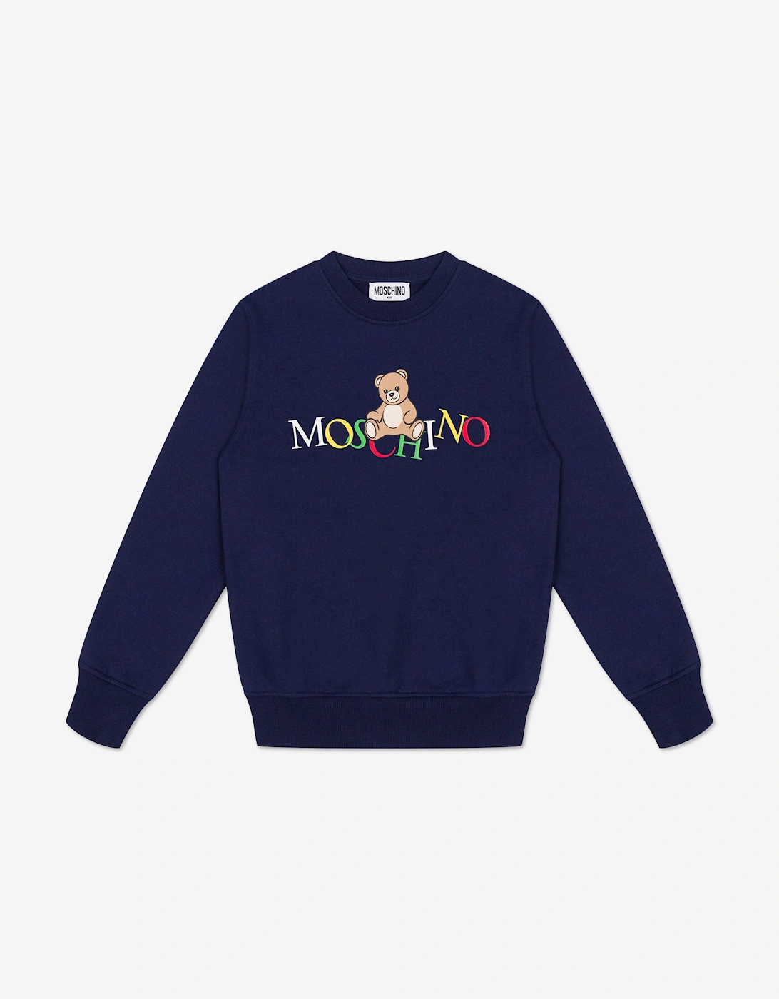Kids Teddy Bear Logo Sweatshirt in Navy, 5 of 4