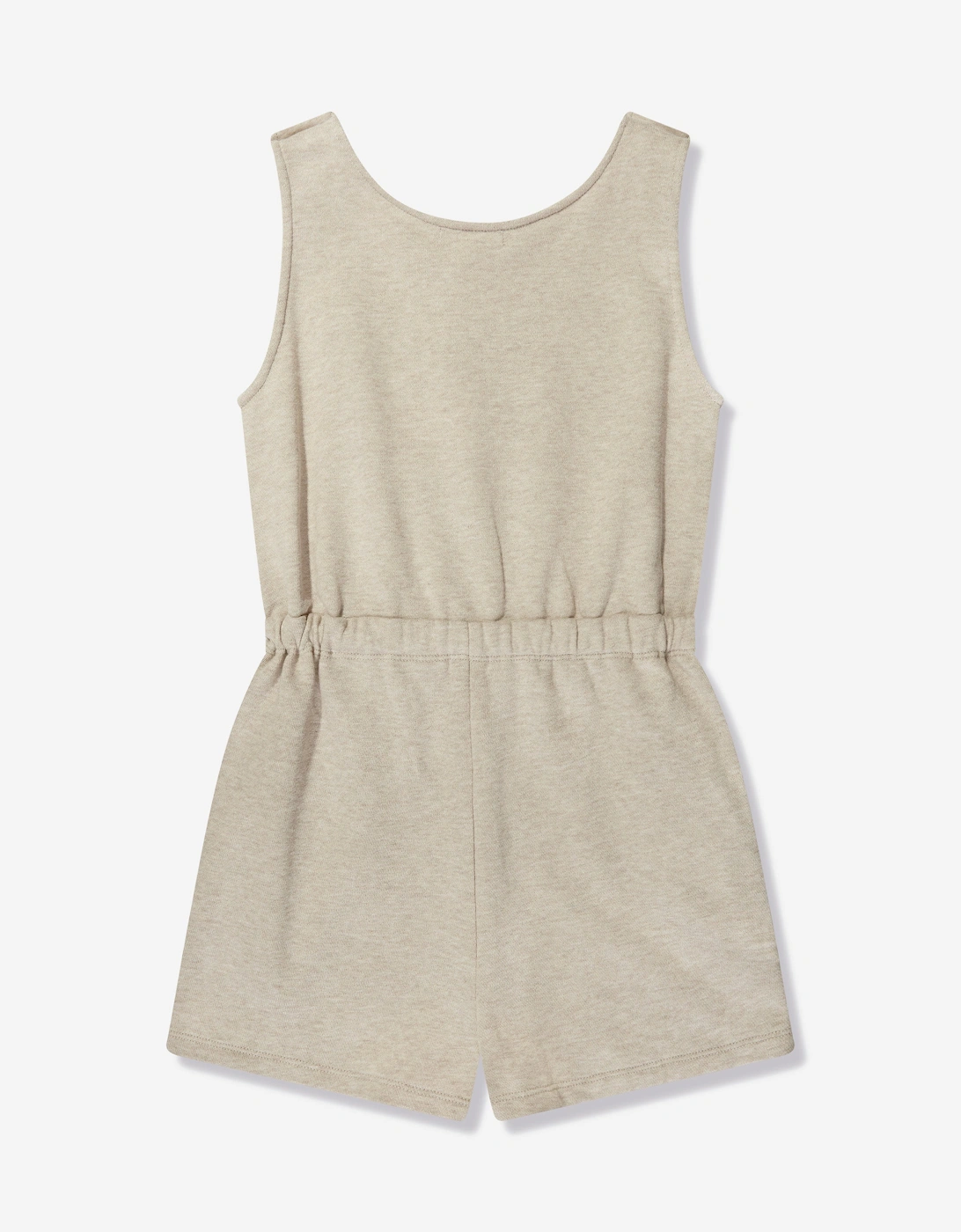 Girls Sleeveless Playsuit in Beige