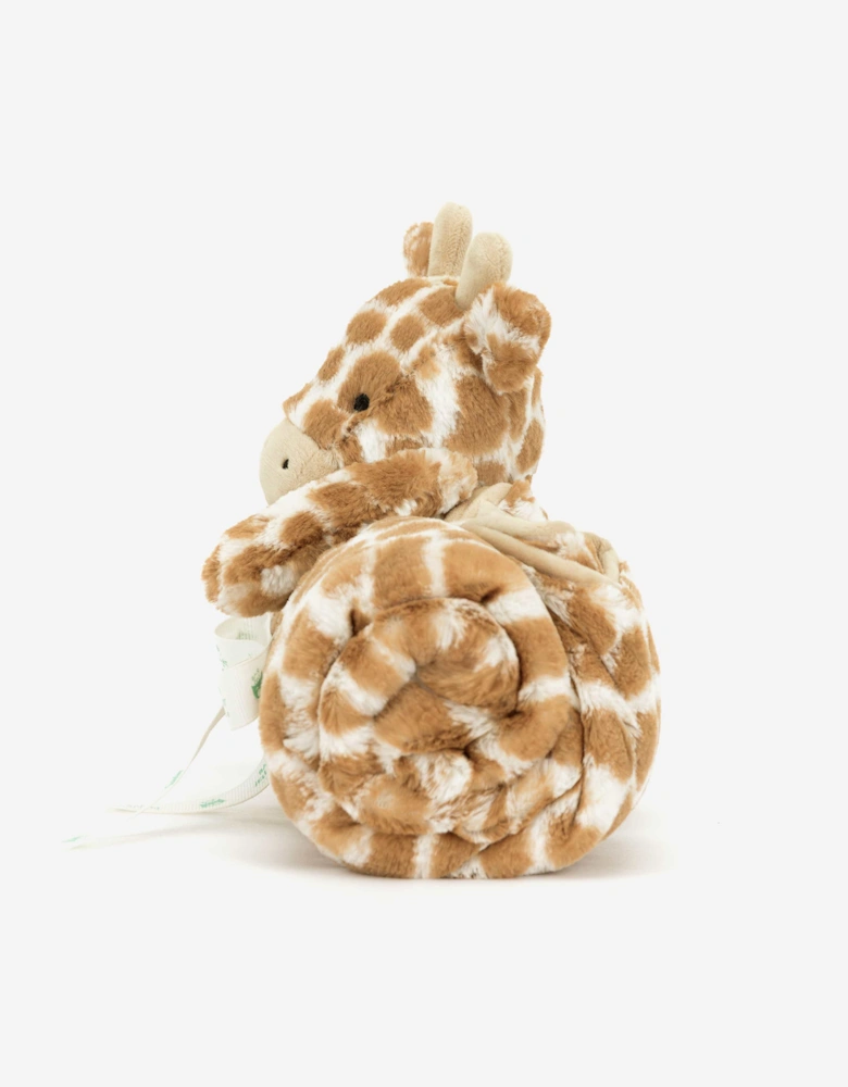 Bashful Giraffe Blanket in Brown (70 CM)