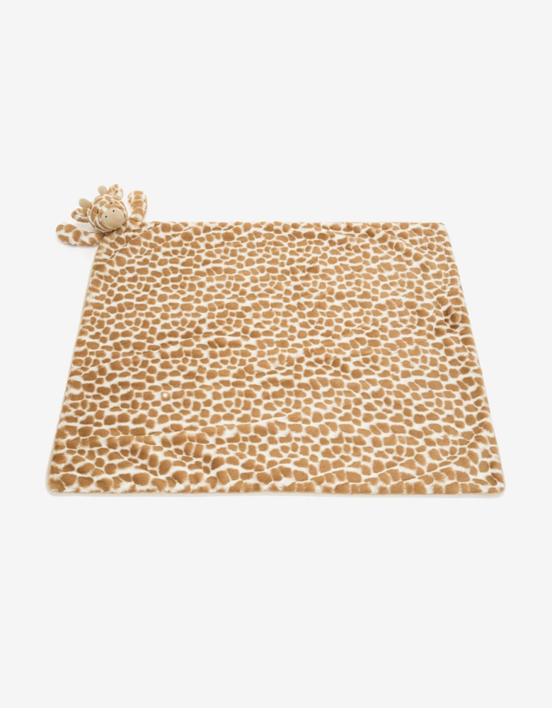 Bashful Giraffe Blanket in Brown (70 CM)