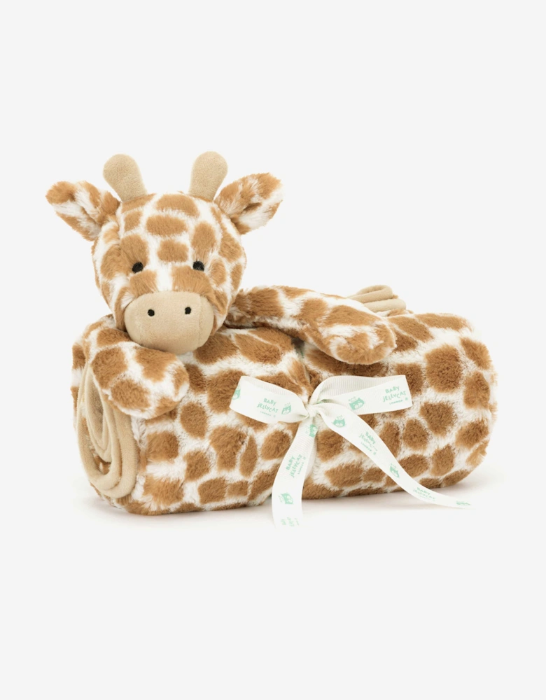 Bashful Giraffe Blanket in Brown (70 CM)