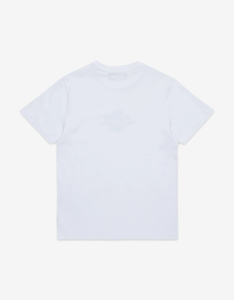 Kids Maple Leaf Logo T-Shirt in White