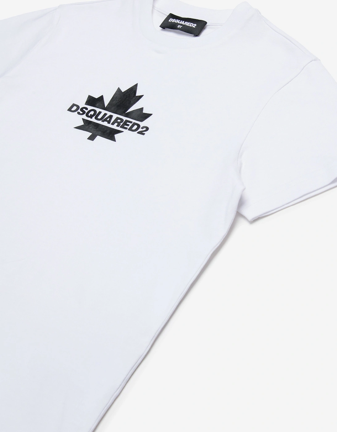 Kids Maple Leaf Logo T-Shirt in White