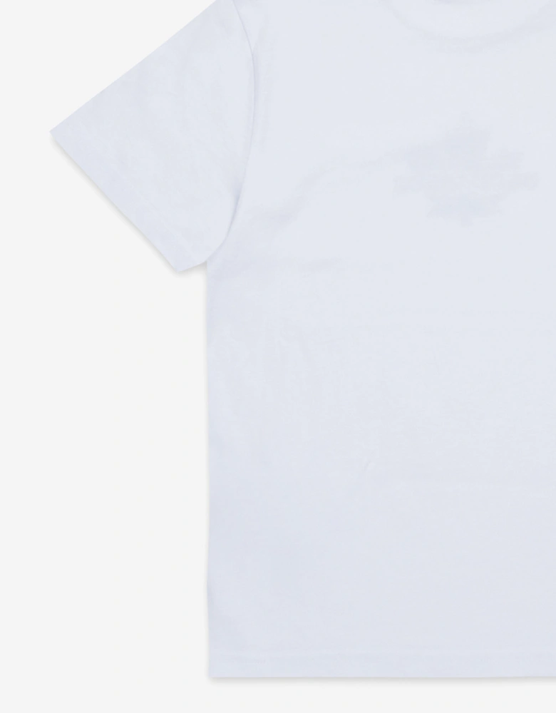 Kids Maple Leaf Logo T-Shirt in White