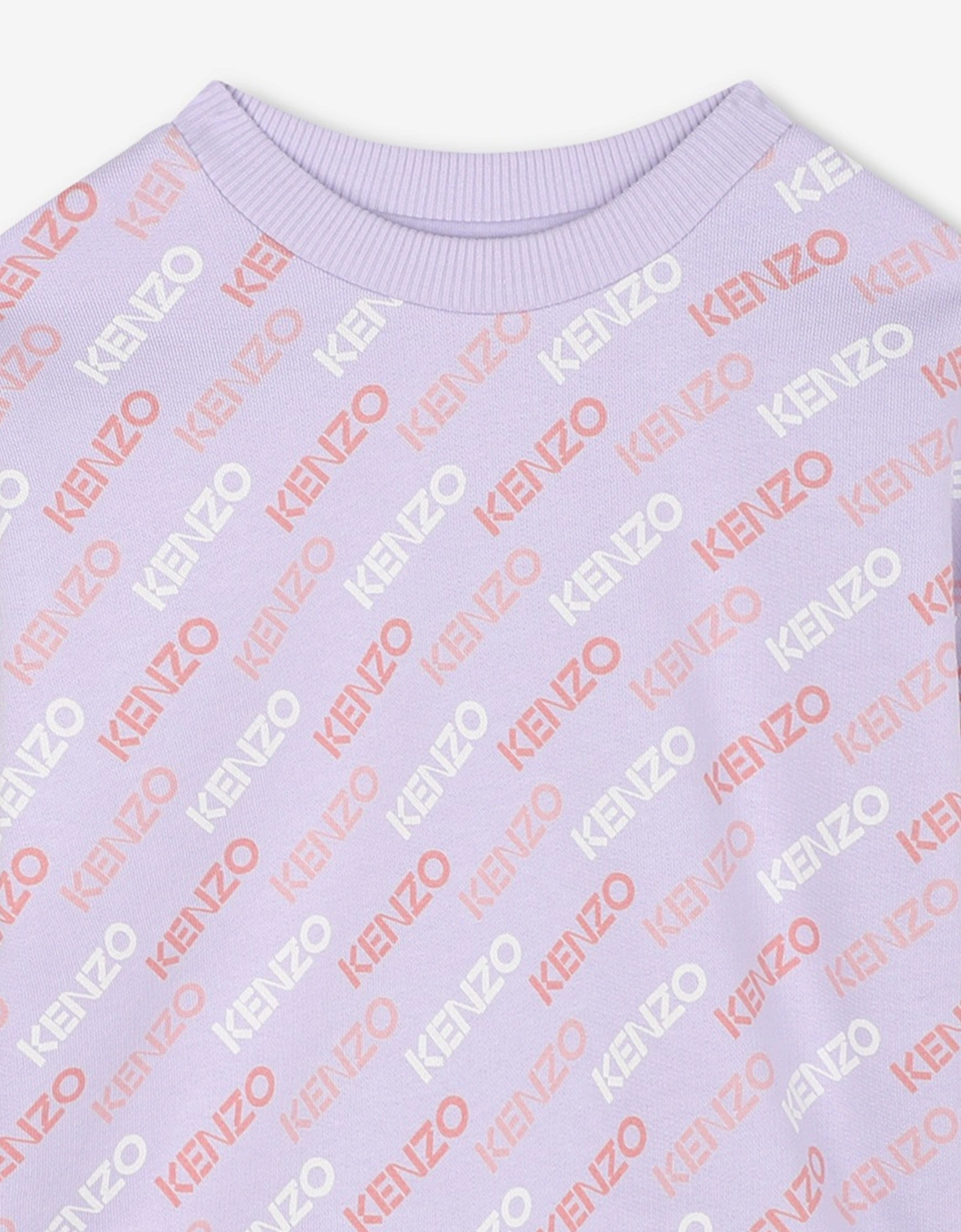 Girls Logo Print Sweatshirt in Purple