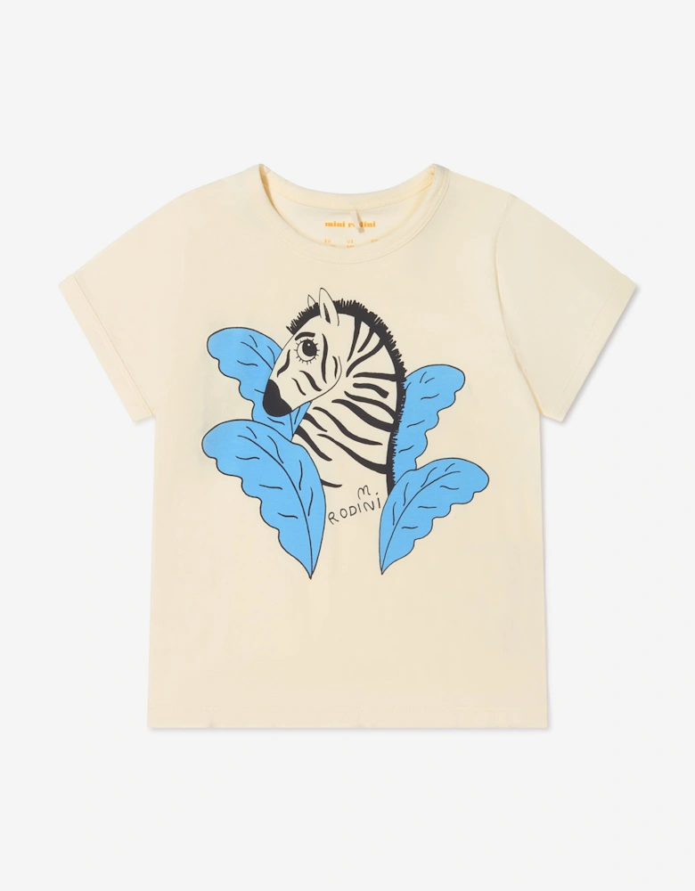 Girls Organic Cotton Zebra T-Shirt