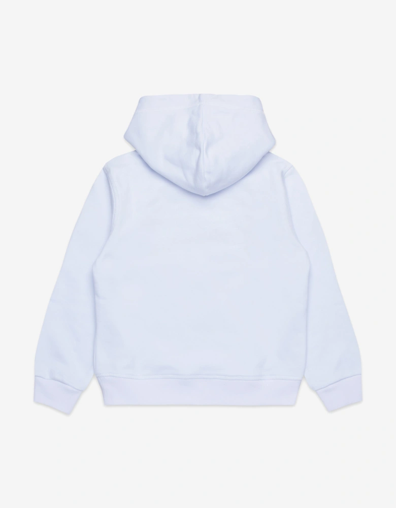 Kids Logo Hoodie in White