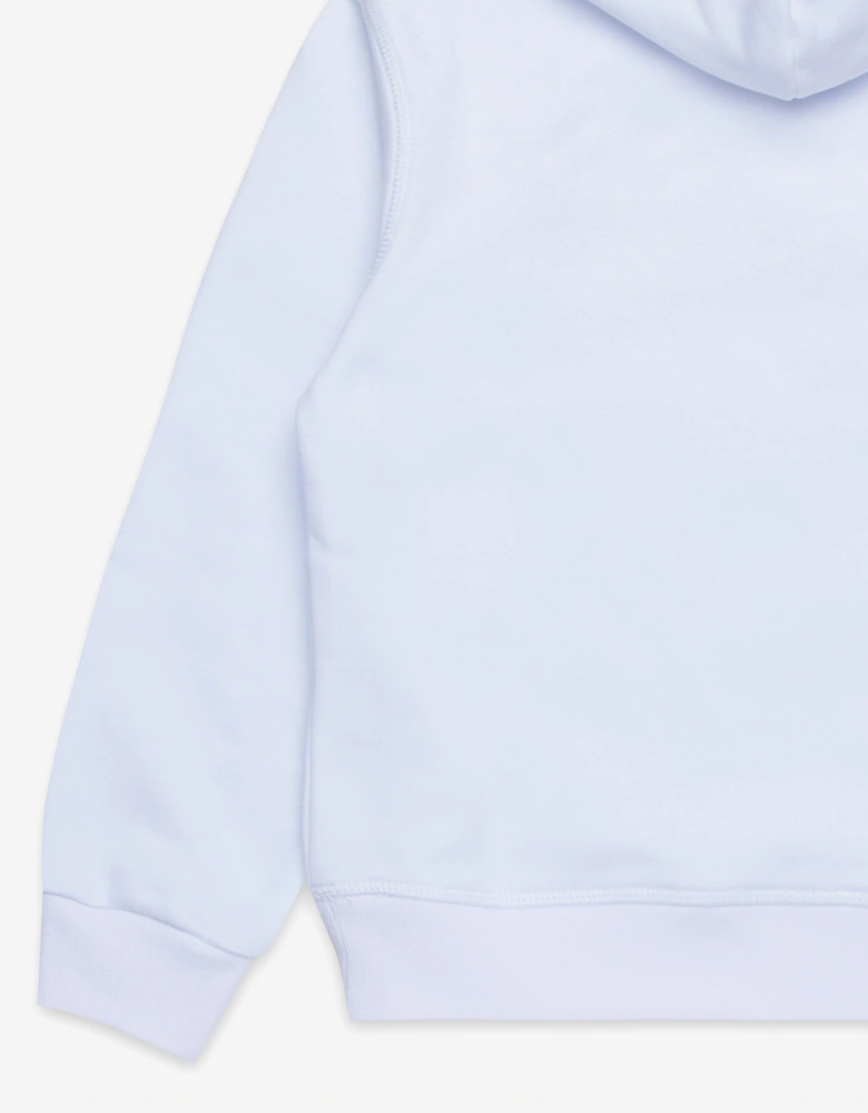Kids Logo Hoodie in White