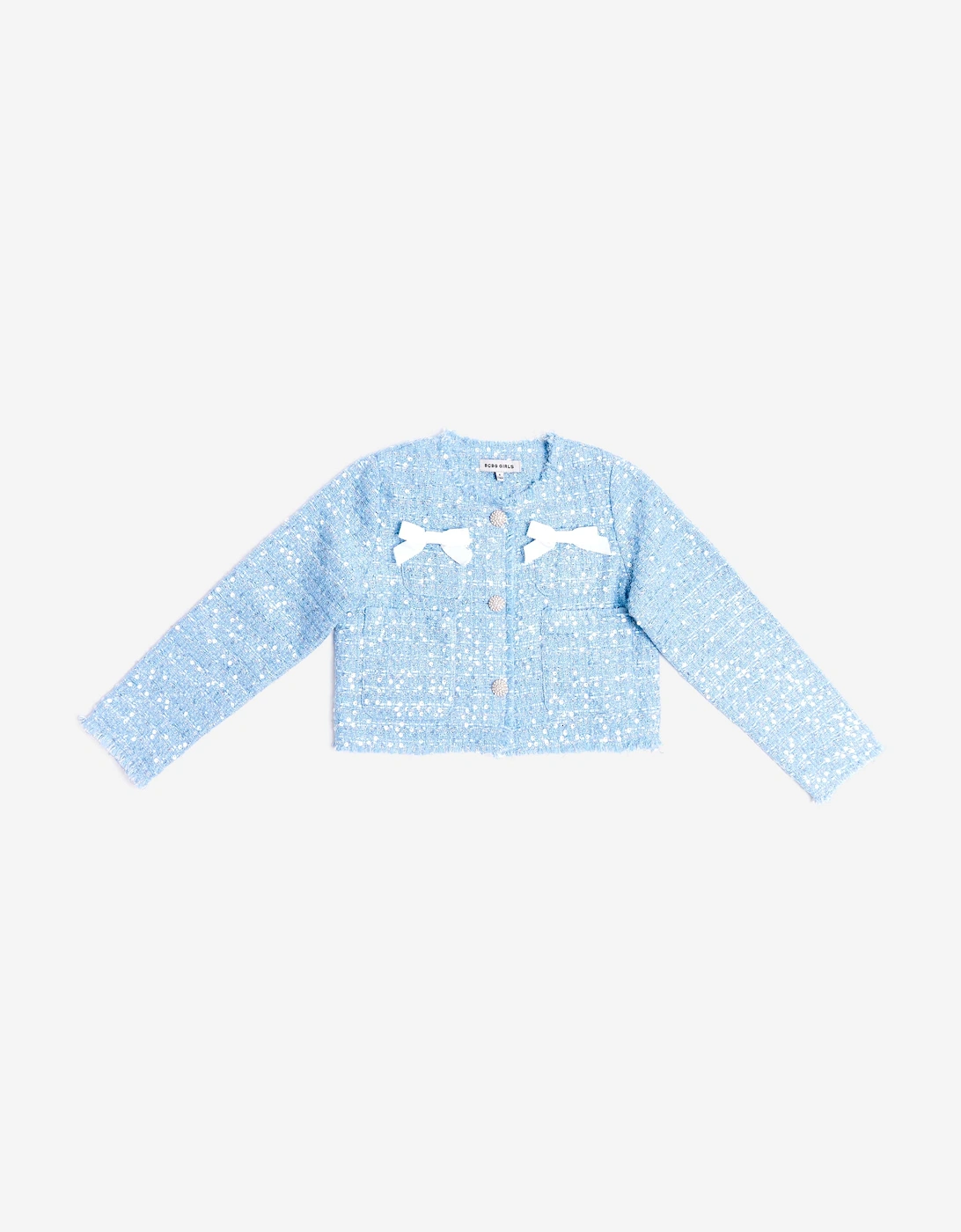 BCBG Girls Tweed Jacket in Blue