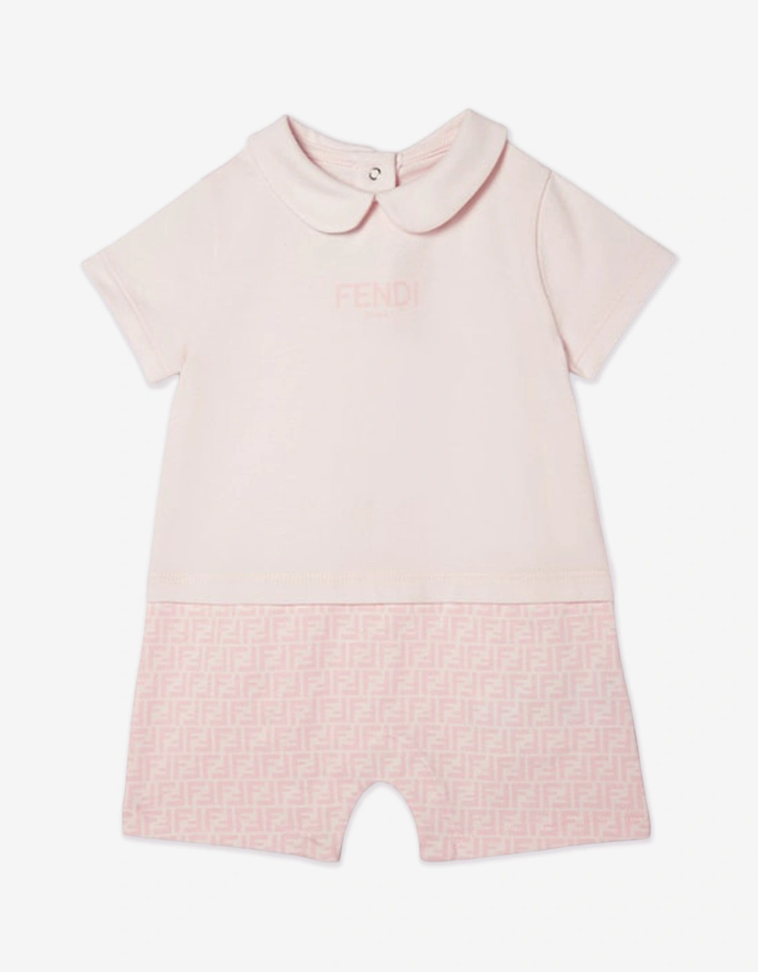 Baby Girls Logo Romper in Pink, 4 of 3