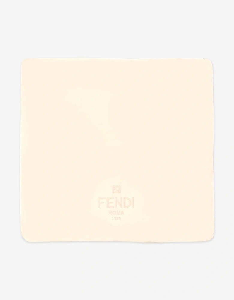 Baby Cotton Logo Blanket in Beige (80cm)