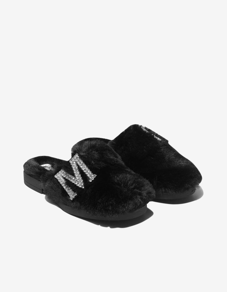 Girls Faux Fur Mules