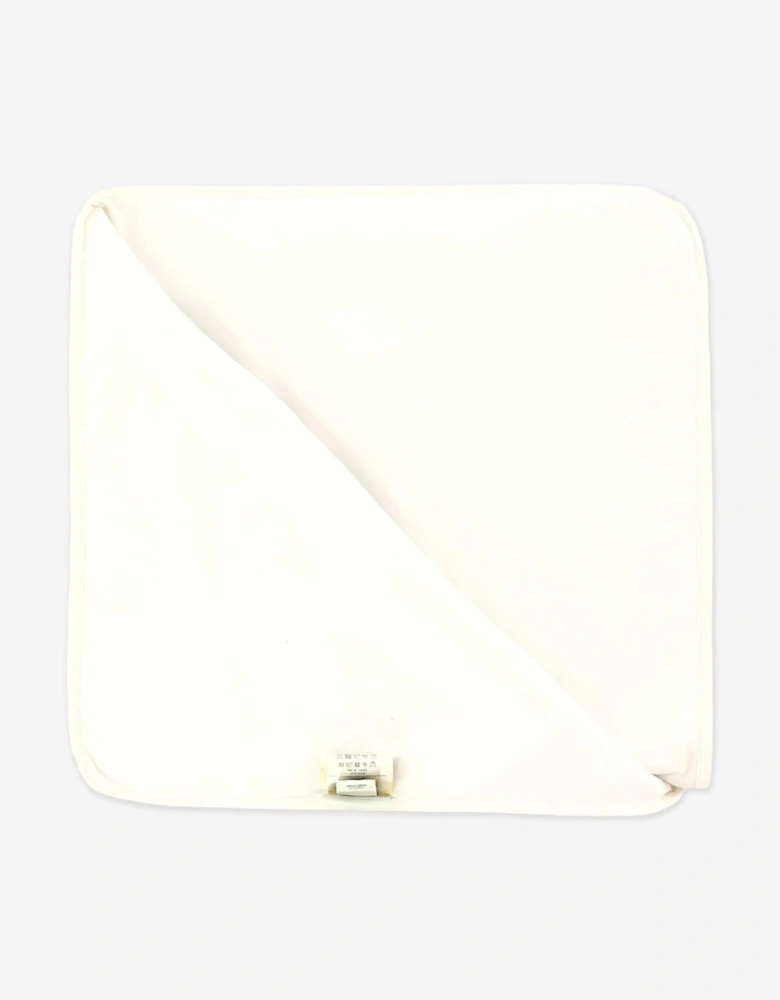 Baby Cotton Logo Blanket in Beige (80cm)
