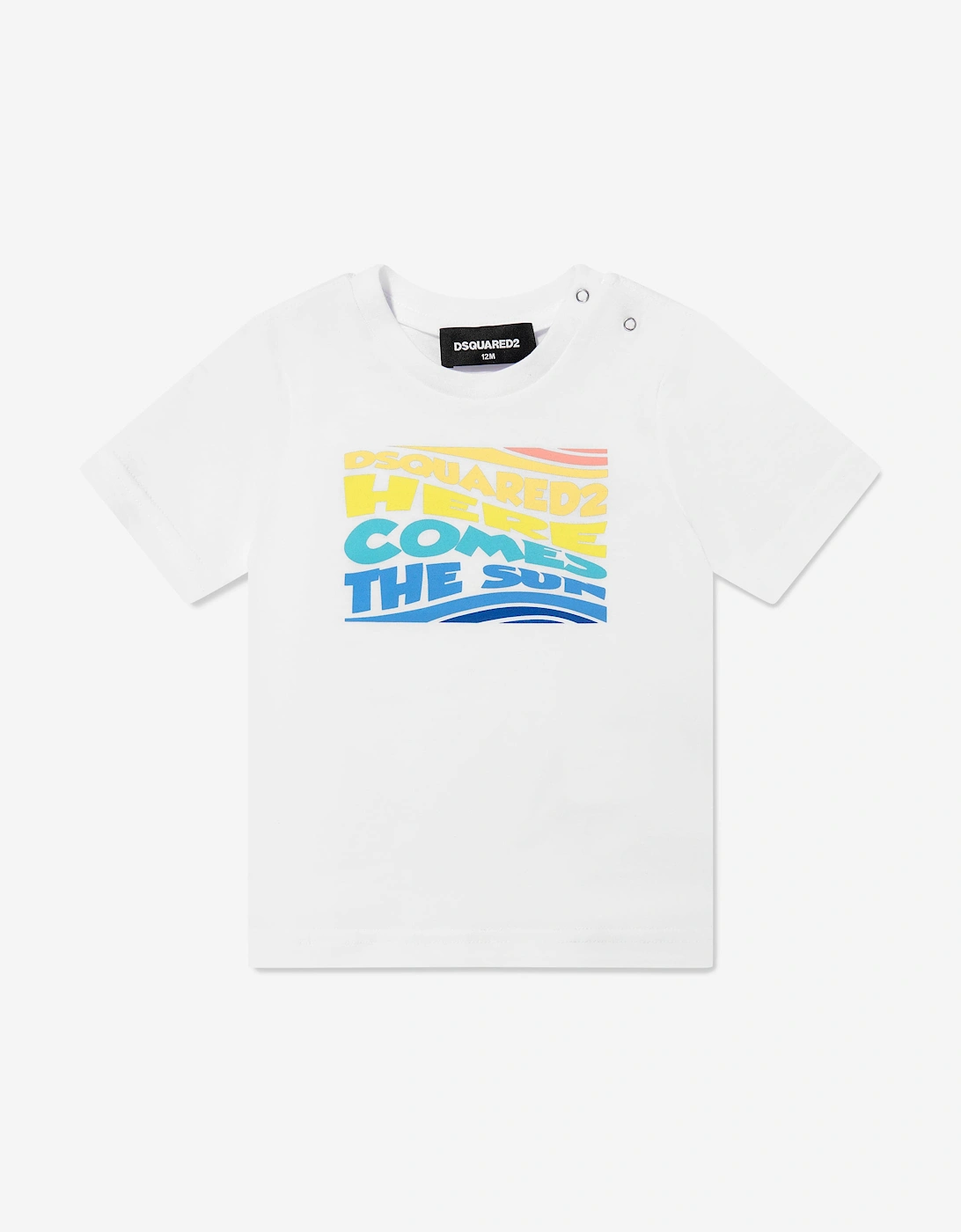 Baby Here Comes The Sun T-Shirt in White, 5 of 4