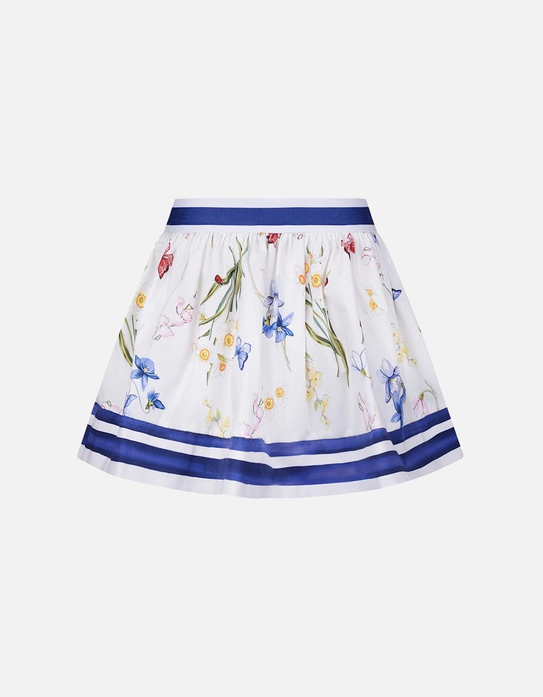 Girls Skirt - Cotton Floral Skirt