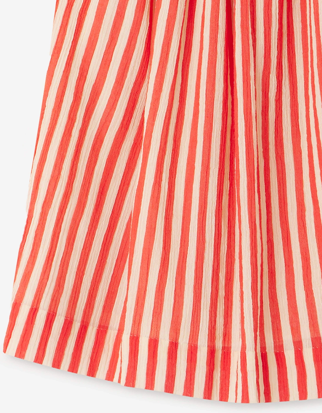 Girls Striped Eloise Dress in Red