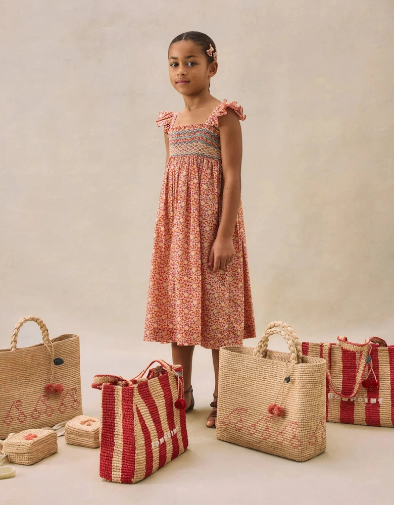 Girls Frances Dress in Red