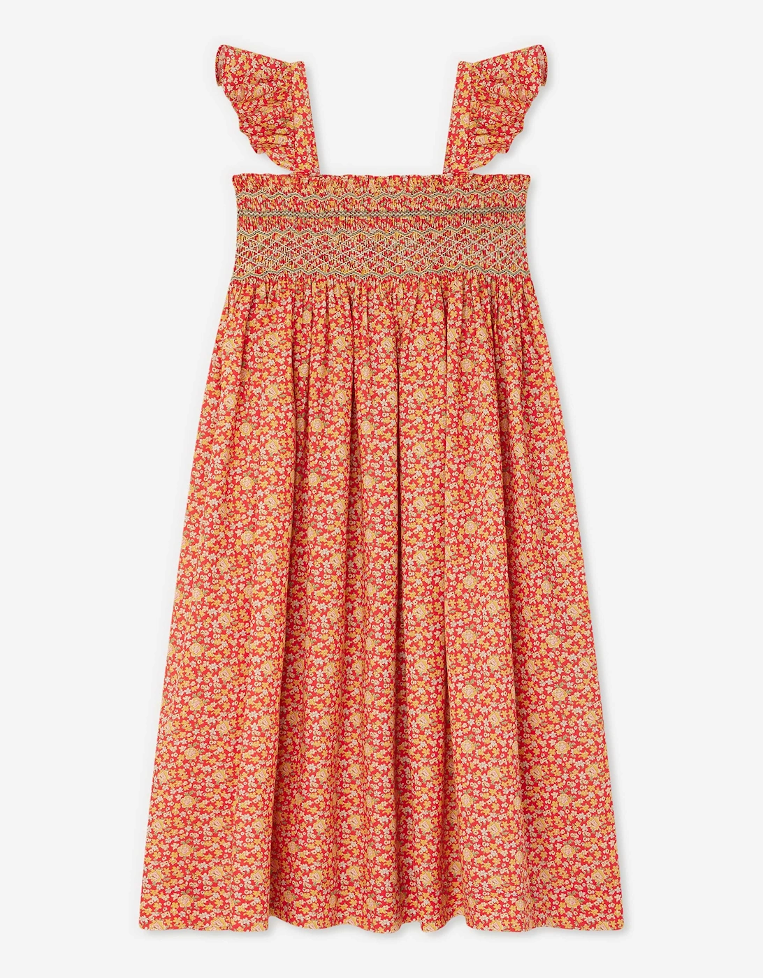 Girls Frances Dress in Red, 6 of 5