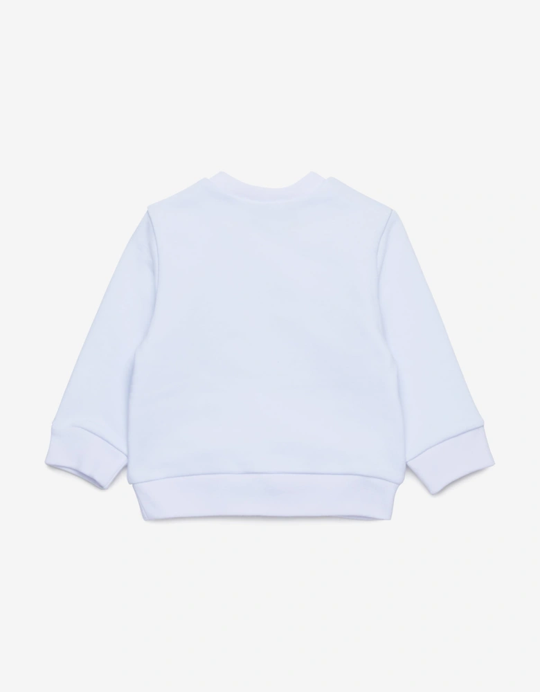 Baby Here Comes The Sun Sweatshirt in White
