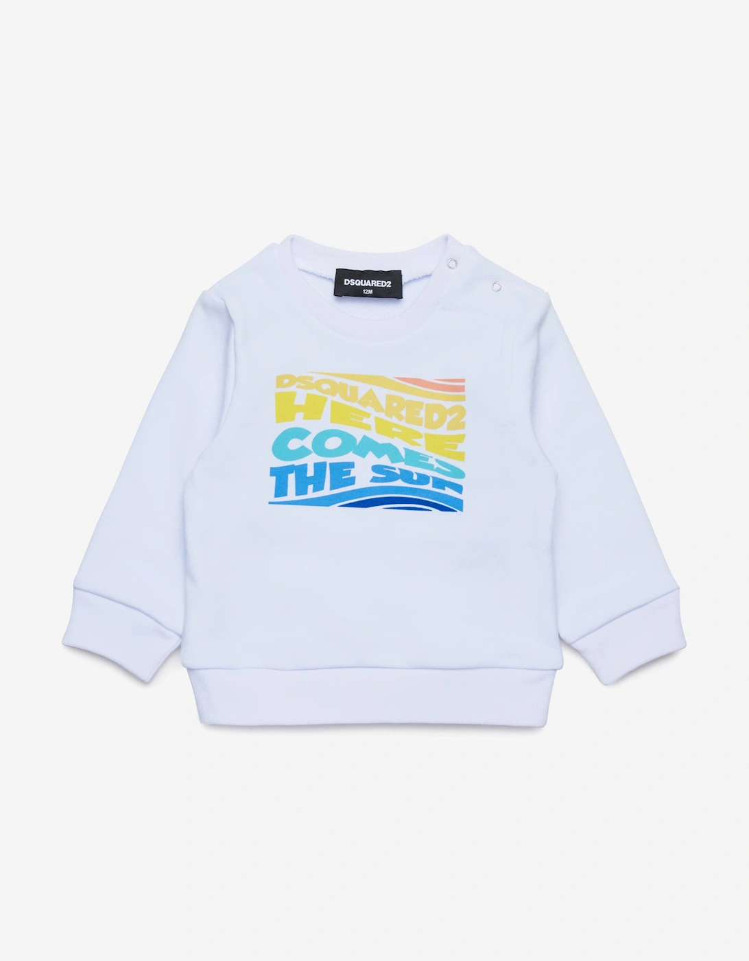 Baby Here Comes The Sun Sweatshirt in White, 5 of 4