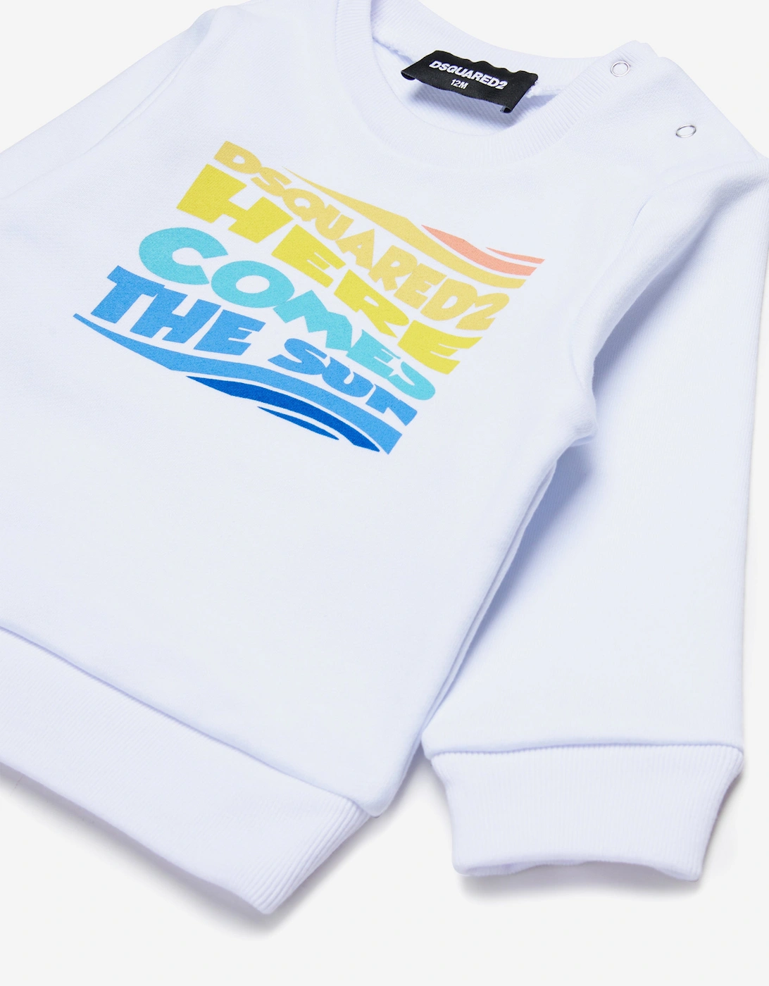 Baby Here Comes The Sun Sweatshirt in White