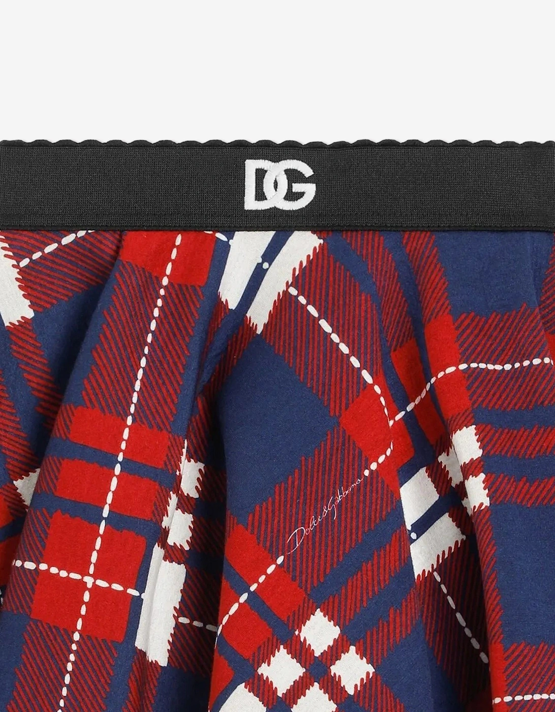 Girls Tartan Skirt in Red