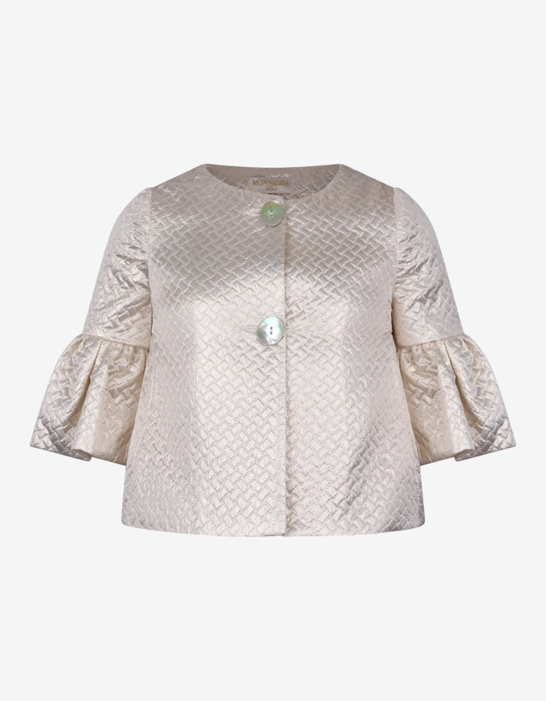 Girls Jacket - Metallic Quilted Jacket