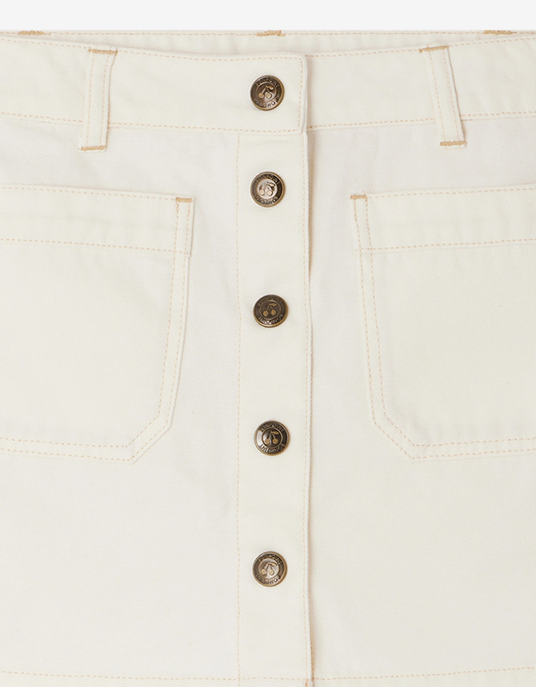Girls Elise Skirt in Ivory
