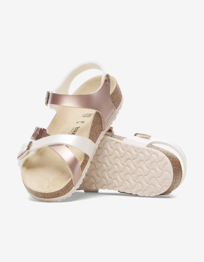 Girls Kumba BF Sandals in Ivory