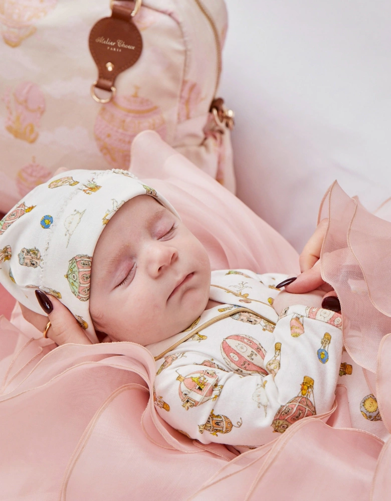 Baby Hot Air Balloons Hat in White