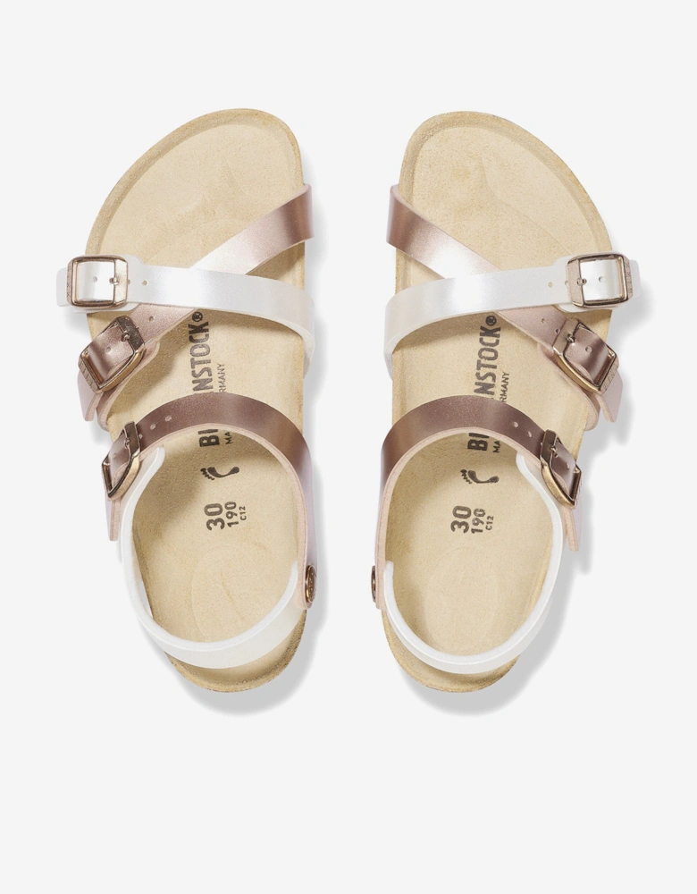 Girls Kumba BF Sandals in Ivory