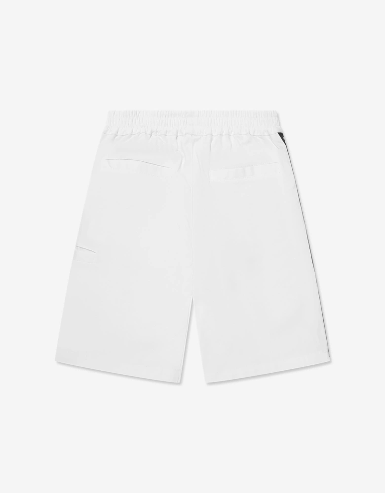 Boys Logo Bermuda Shorts in White