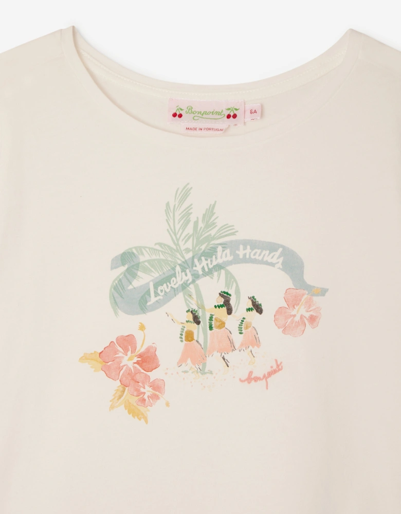 Girls Capricia T-Shirt in Ivory