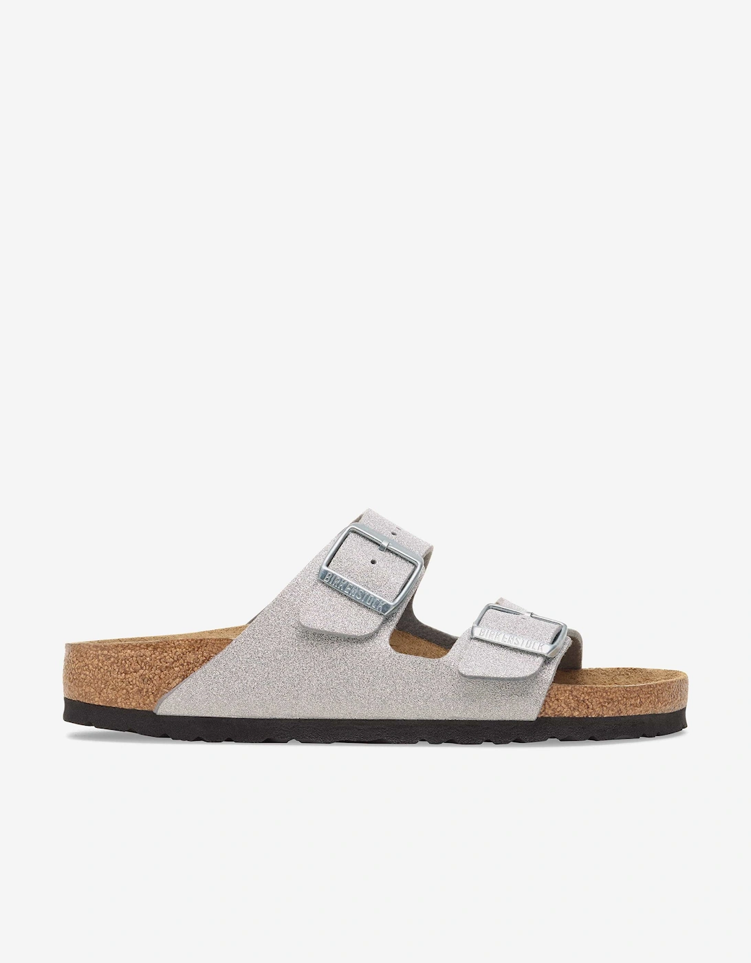 BIRKENSTOCK Girls Arizona BF Sandals in Silver, 5 of 4
