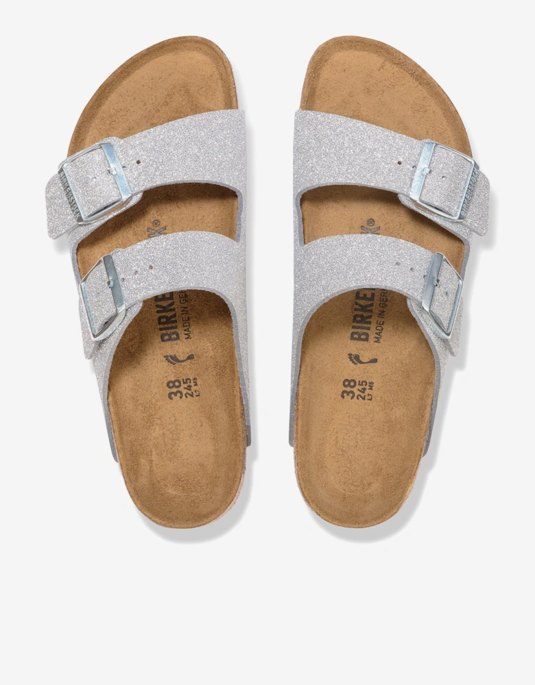 BIRKENSTOCK Girls Arizona BF Sandals in Silver