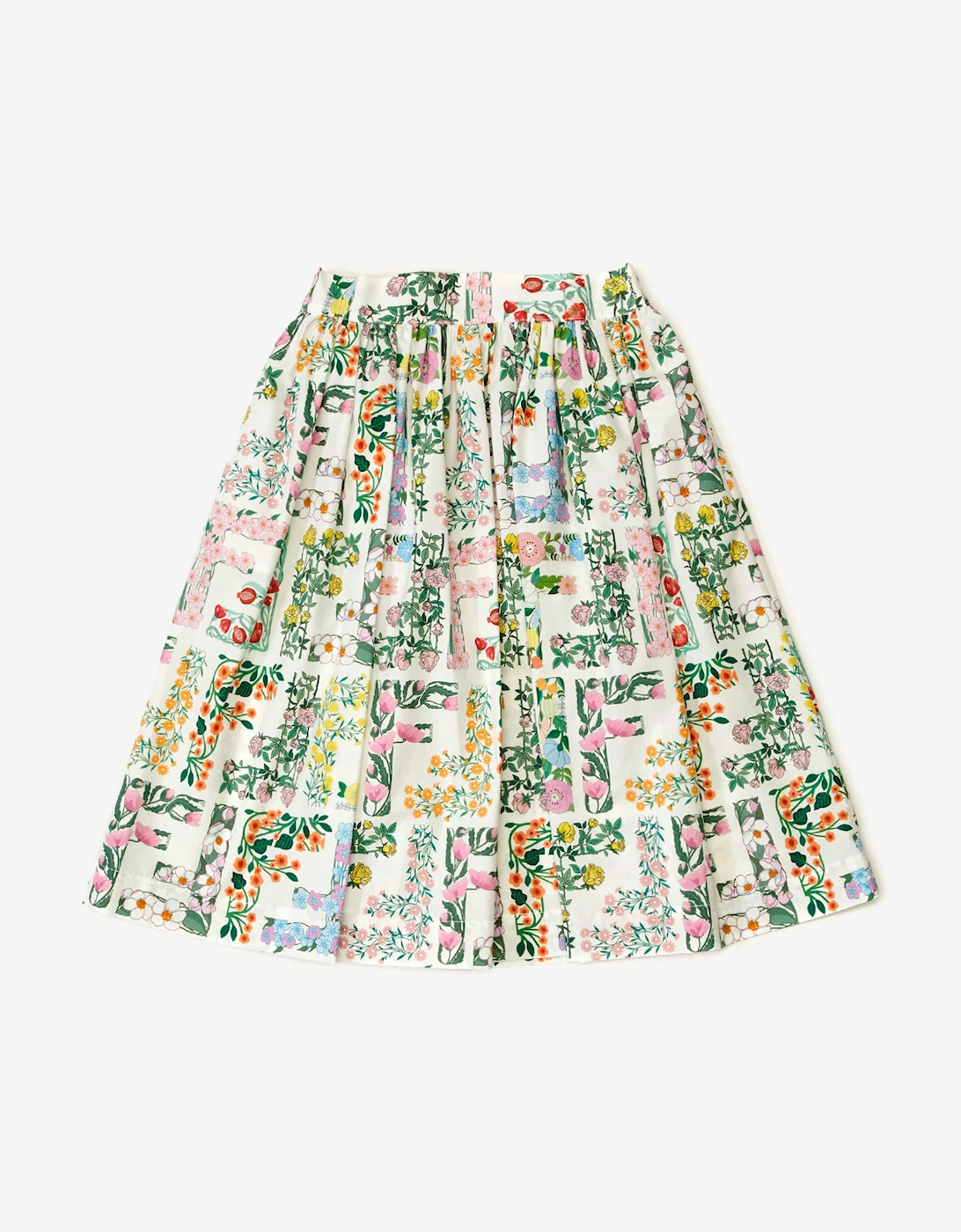 Girls Cotton FF Bloom Skirt in Multicolour, 5 of 4
